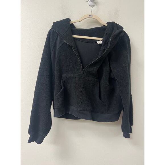 Bossi Black Zippered Hooded Jacket Sz L - Picture 1 of 3